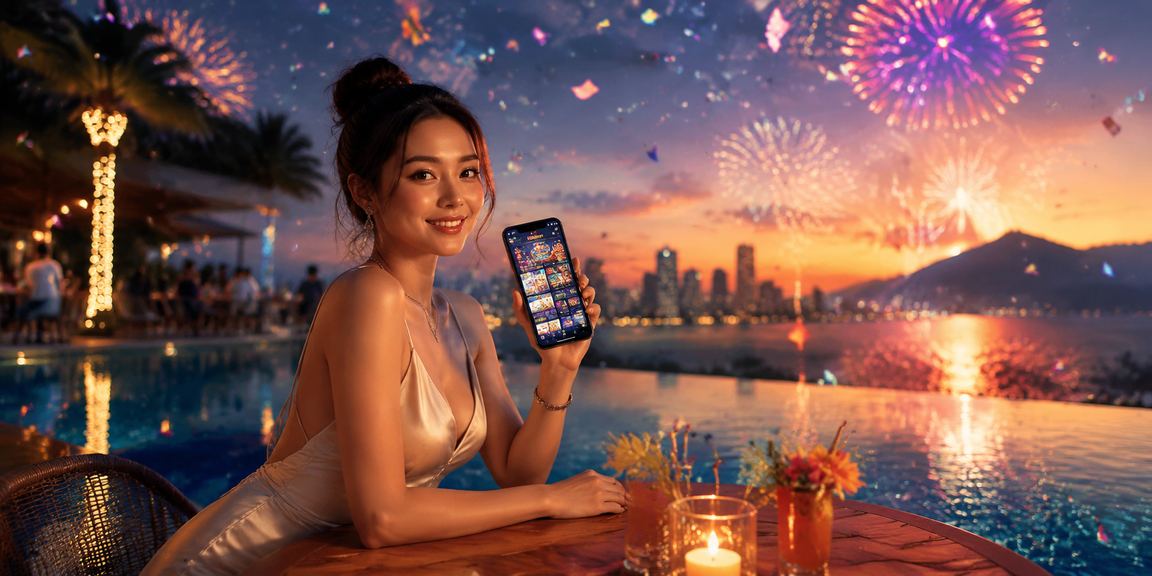 Người chơi tại Đà Nẵng xem điều kiện bonus trên điện thoại trong quán cà phê