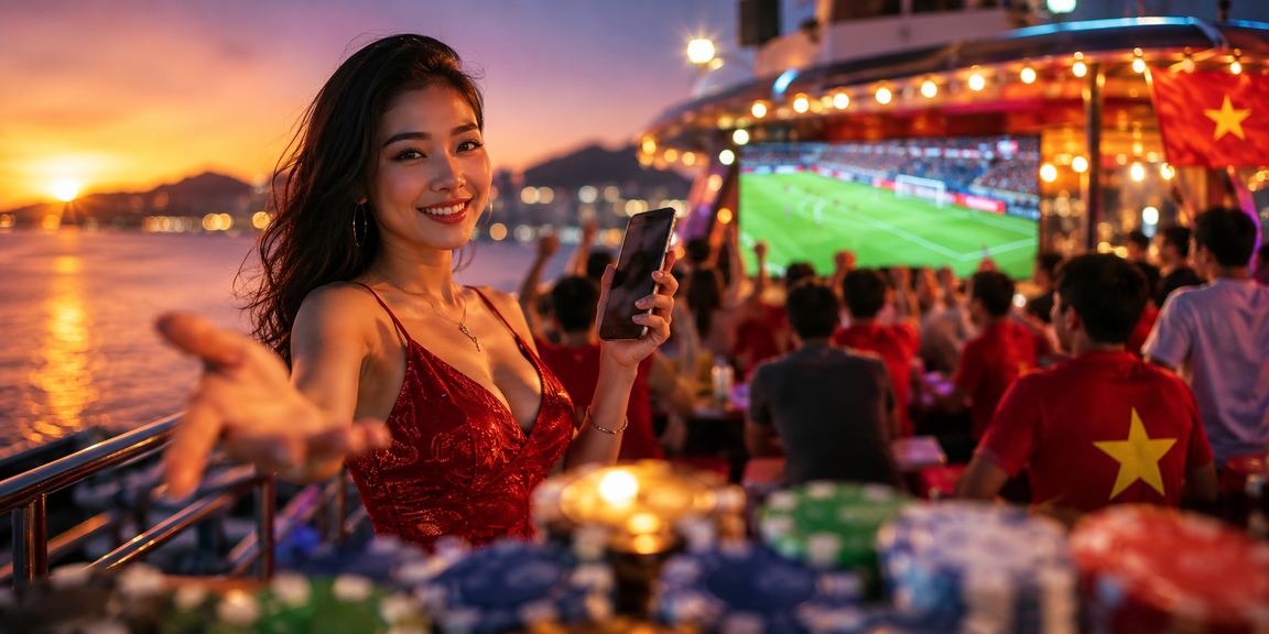 Người chơi tại Phú Quốc xem bóng đá và kiểm tra khuyến mãi cashback thể thao trên điện thoại